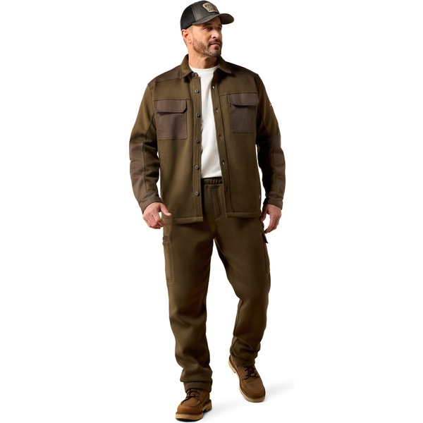 2026 Ariat Mens Rebar Workman Duracanvas Shirt Jacket 10079233 - Earth